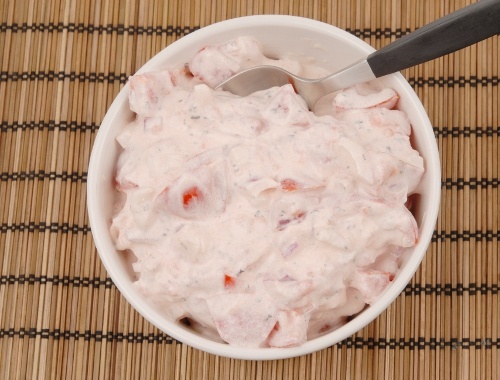 Tomatsallad med yoghurt Tomatsallad med yoghurt
